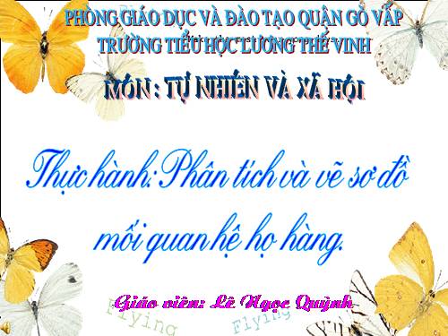 Bài 21-22. Thực hành: Phân tích và vẽ sơ đồ mối quan hệ họ hàng