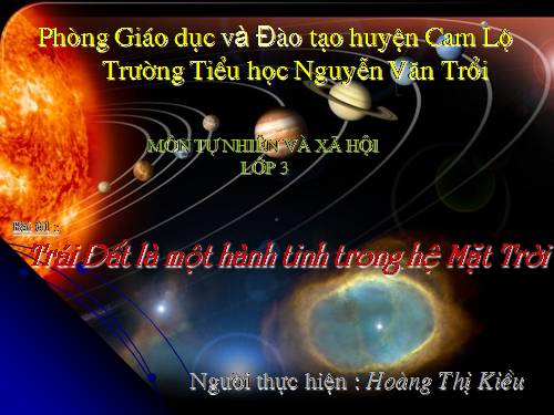 Bài 61. Trái Đất là một hành tinh trong hệ Mặt Trời