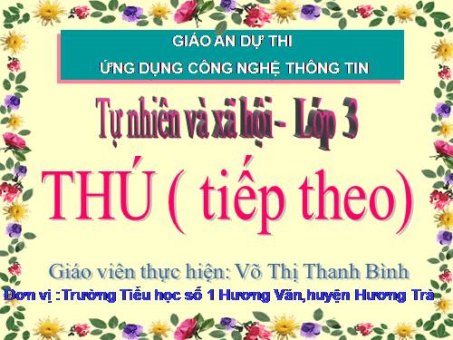 Bài 55. Thú (tiếp theo)