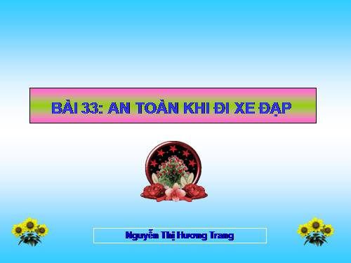 Bài 33. An toàn khi đi xe đạp