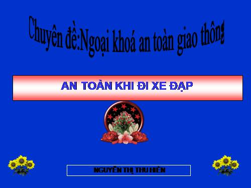 Bài 33. An toàn khi đi xe đạp