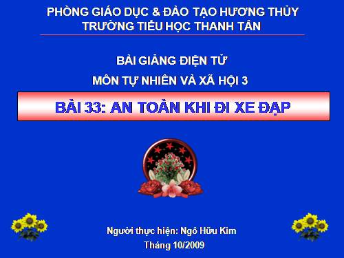 Bài 33. An toàn khi đi xe đạp