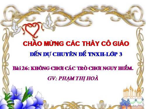 Bài 26. Không chơi các trò chơi nguy hiểm