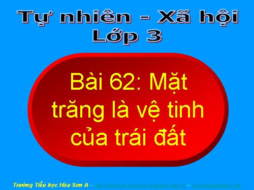 Bài 62. Mặt Trăng là vệ tinh của Trái Đất