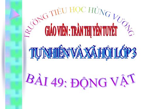 Bài 49. Động vật