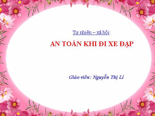 Bài 33. An toàn khi đi xe đạp