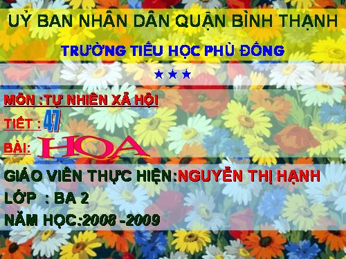 Bài 47. Hoa