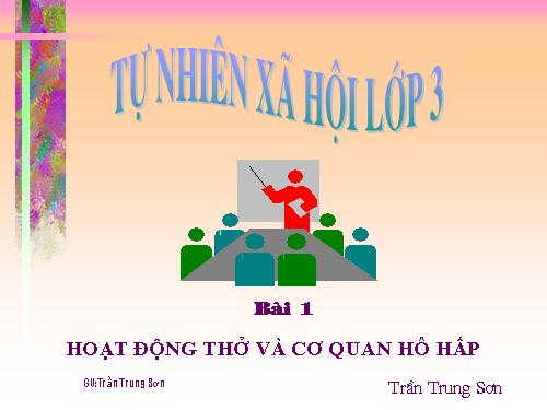 Bài 1. Hoạt động thở và cơ quan hô hấp