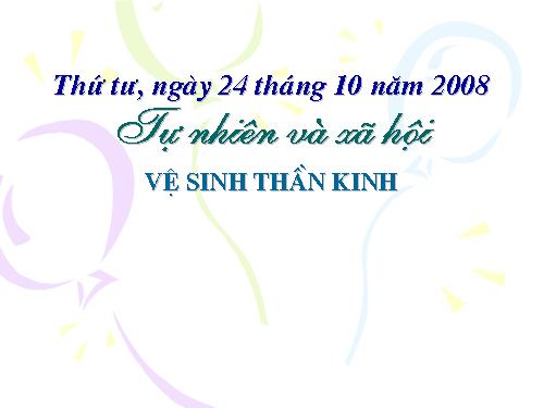 Bài 15. Vệ sinh thần kinh