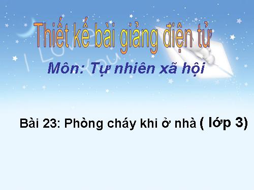 Bài 23. Phòng cháy khi ở nhà