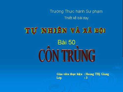 Bài 50. Côn trùng