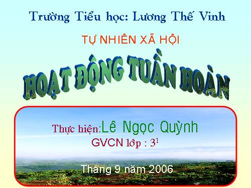 Bài 7. Hoạt động tuần hoàn