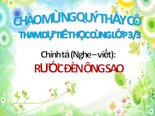 Tuần 26. Nghe-viết: Rước đèn ông sao