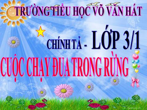 Tuần 28. Nghe-viết: Cuộc chạy đua trong rừng