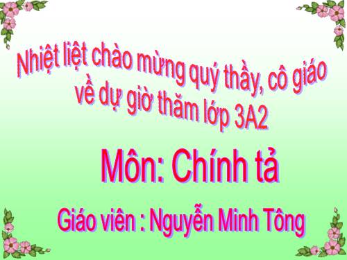 Tuần 10. Nghe-viết: Quê hương