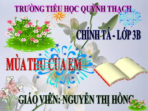 Tuần 5. Tập chép: Mùa thu của em