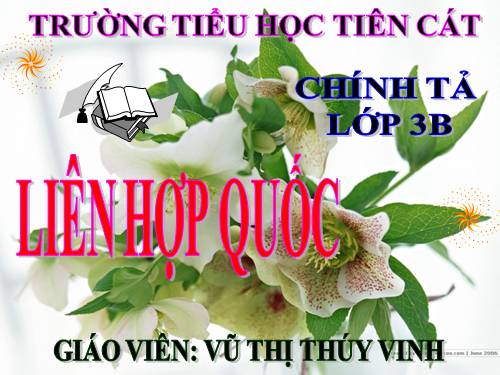 Tuần 30. Nghe-viết: Liên hợp quốc