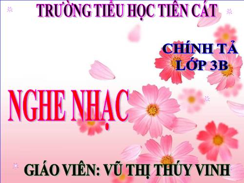 Tuần 23. Nghe-viết: Nghe nhạc