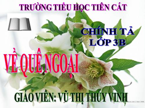 Tuần 16. Nhớ-viết: Về quê ngoại