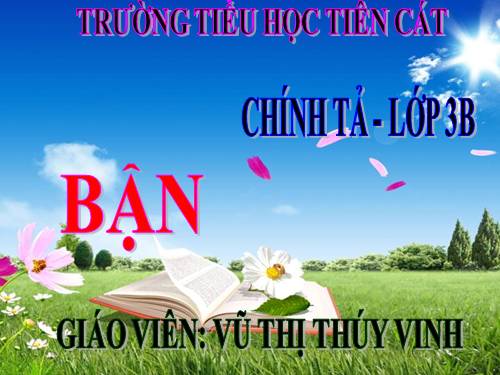 Tuần 7. Nghe-viết: Bận