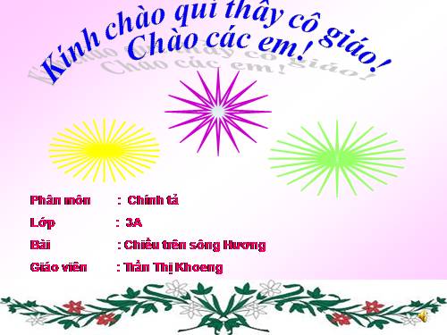 Tuần 12. Nghe-viết: Chiều trên sông Hương