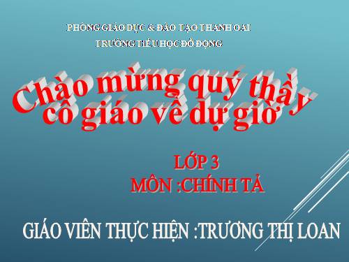 Tuần 13. Nghe-viết: Đêm trăng trên Hồ Tây