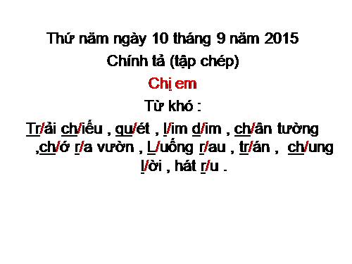 Tuần 3. Nghe-viết: Chiếc áo len