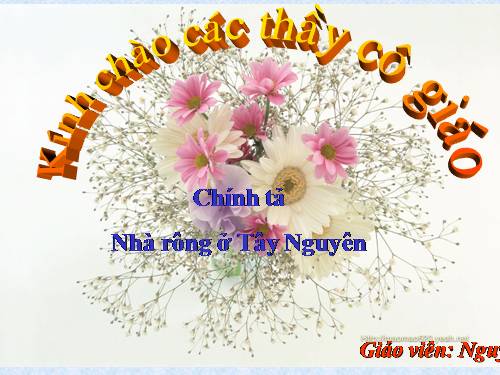 Tuần 15. Nghe-viết: Nhà rông ở Tây Nguyên