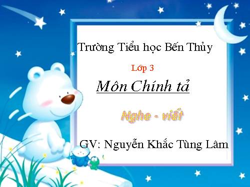 Tuần 1. Nghe-viết: Chơi chuyền