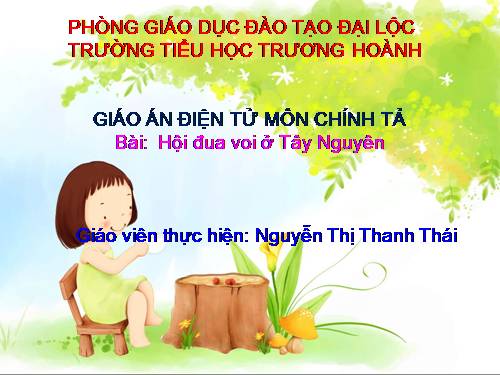 Tuần 25. Nghe-viết: Hội đua voi ở Tây Nguyên