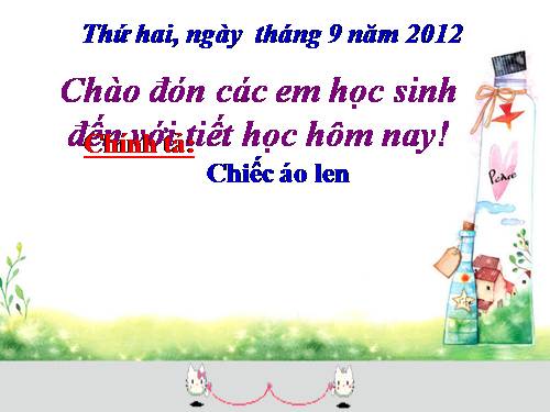 Tuần 3. Nghe-viết: Chiếc áo len