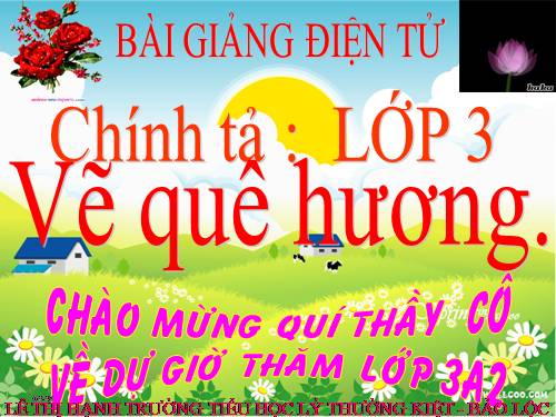 Tuần 11. Nhớ-viết: Vẽ quê hương