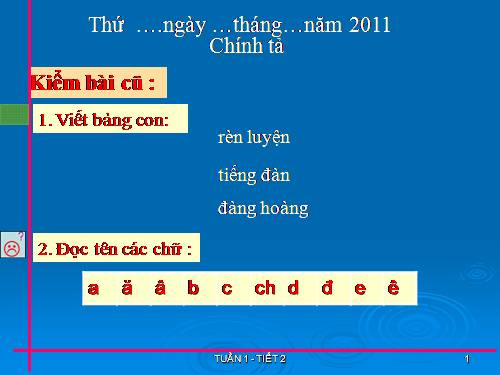 Tuần 1. Nghe-viết: Chơi chuyền