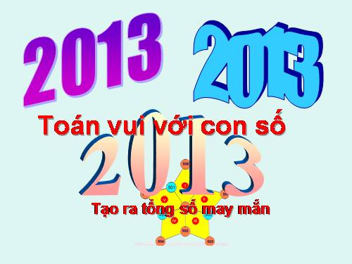 4 bài toán tính tổng = 2013