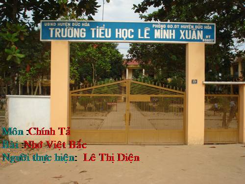 Tuần 14. Nghe-viết: Nhớ Việt Bắc