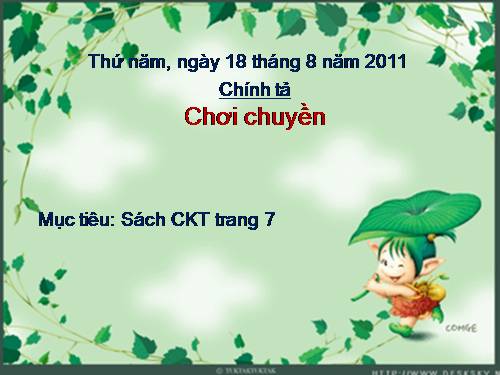 Tuần 1. Nghe-viết: Chơi chuyền