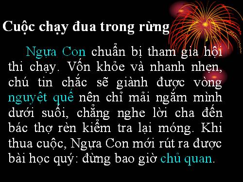 Tuần 28. Nghe-viết: Cuộc chạy đua trong rừng