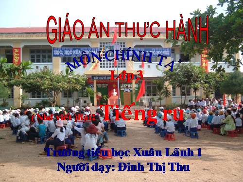 Tuần 8. Nhớ-viết: Tiếng ru