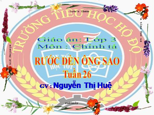 Tuần 26. Nghe-viết: Rước đèn ông sao