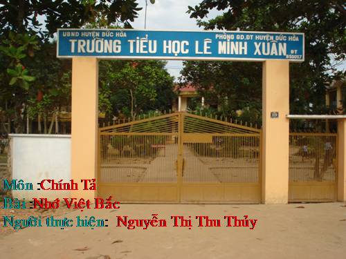 Tuần 14. Nghe-viết: Nhớ Việt Bắc