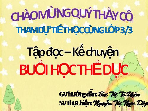 Tuần 29. Buổi học thể dục