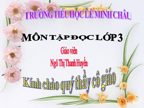 Tuần 10. Giọng quê hương