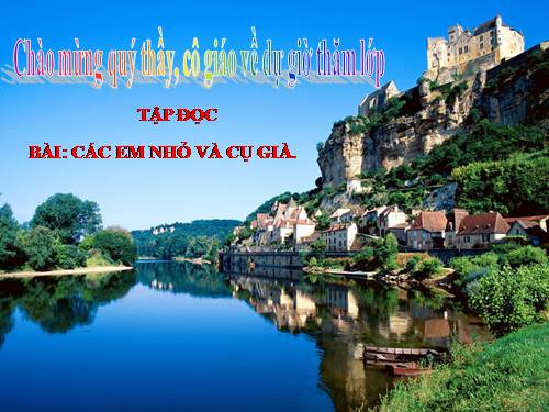 Tuần 8. Các em nhỏ và cụ già