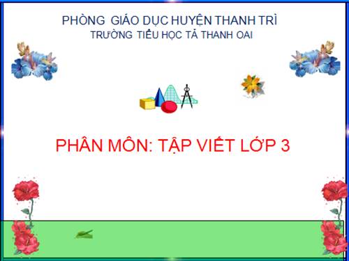 Tuần 18. Ôn tập Cuối Học kì I