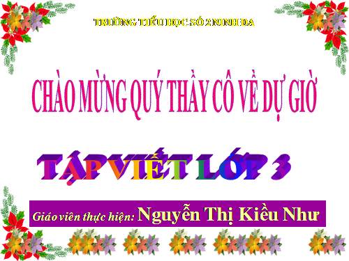 Tuần 15. Ôn chữ hoa: L