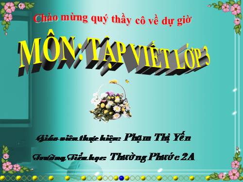 Tuần 14. Ôn chữ hoa: K