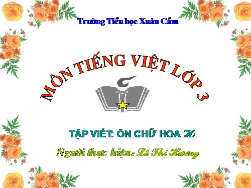 Tuần 12. Ôn chữ hoa: H