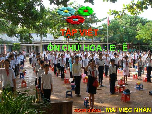 Tuần 7. Ôn chữ hoa: E, Ê