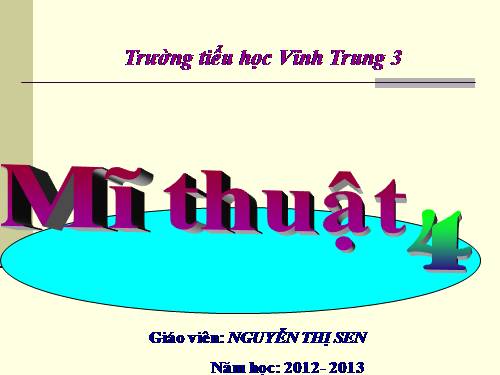 giáo án điện tử mi thuật lóp 4