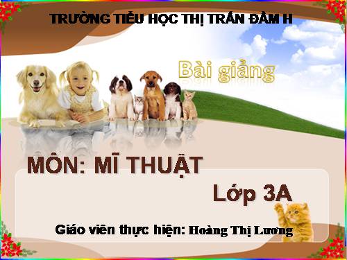 Bài 31. Đề tài các con vật